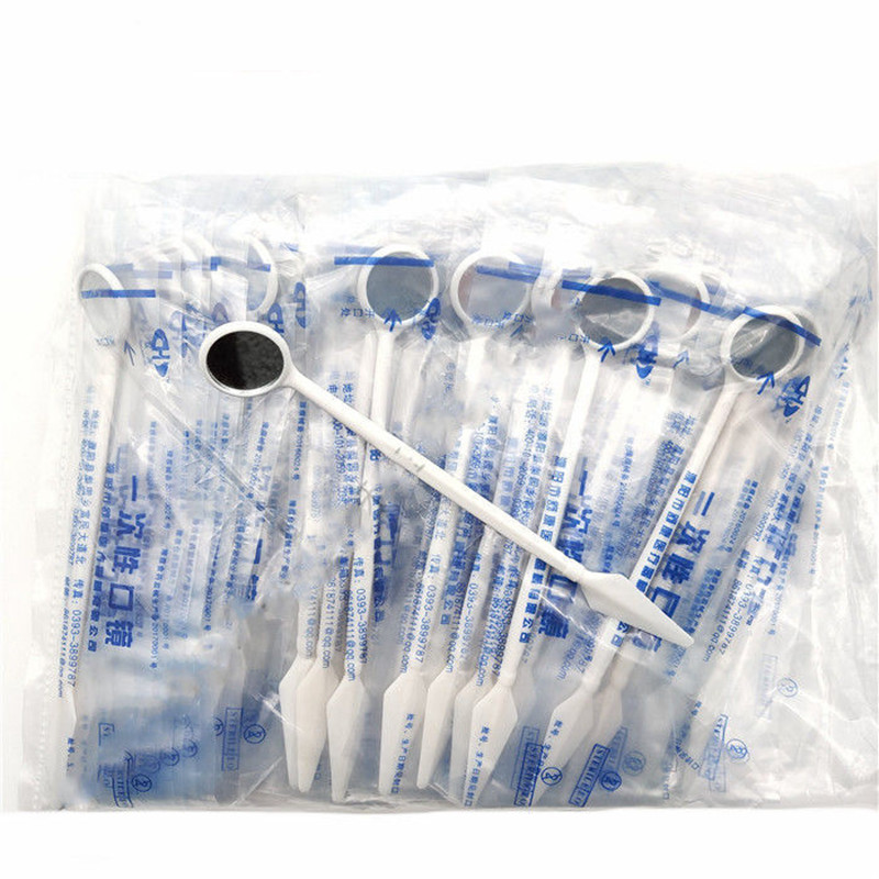 Teeth Whitening For Photos - 100 Stuks Plastic Tandheelkundige Mondspiegel Wegwerp