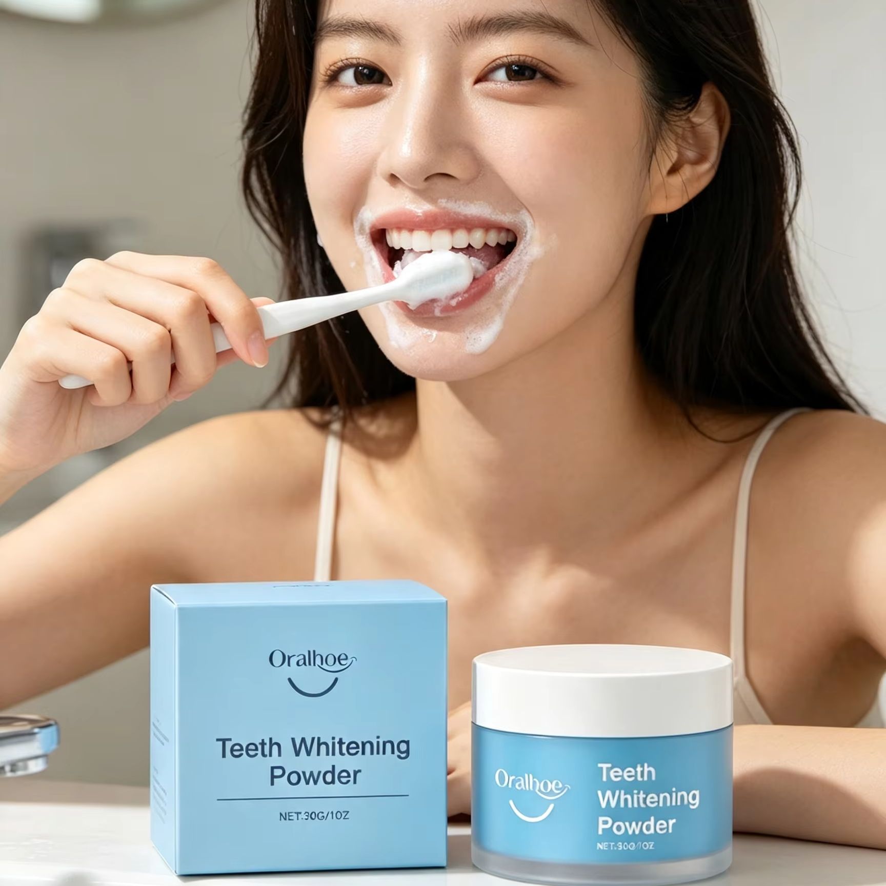 Teeth Whitening Co - Oralhoe Tandpoeder voor het Poetsen van