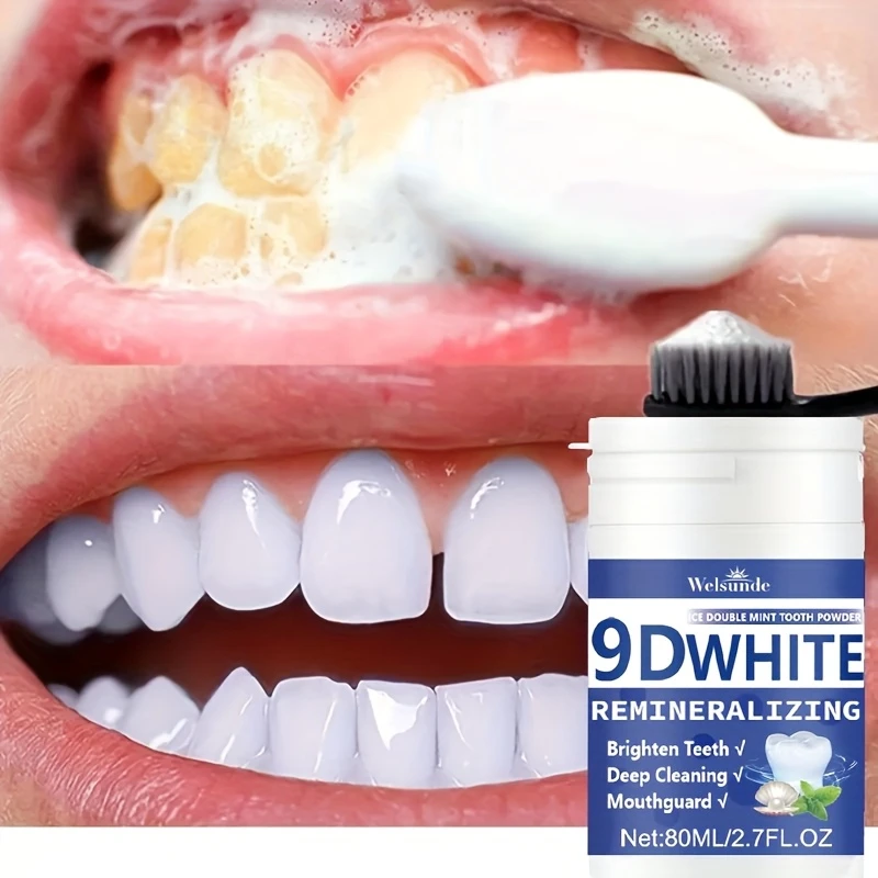 Teeth Whitening Co - 9D Wit Remineraliserend Hydroxyapatiet Tandpoeder, Tandbleekpoeder,