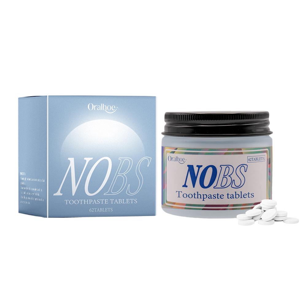 Teeth Whitening With Coconut Oil - NOBS Tandpasta-tabletten - Nano-hydroxyapatite, bloemvrij, milieuvriendelijk