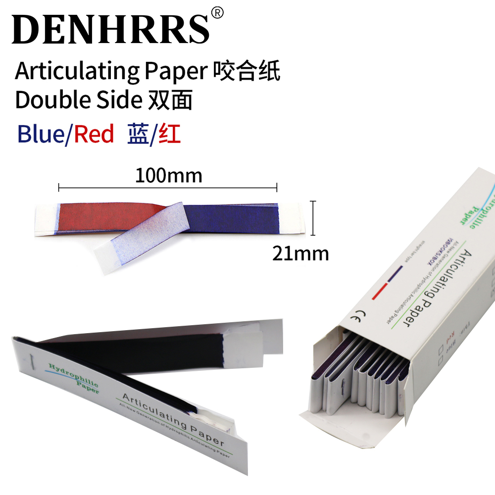 Teeth Whitening Lab - Scharnierend papier Tandarts Labproducten Dubbelzijdige bijtstrips