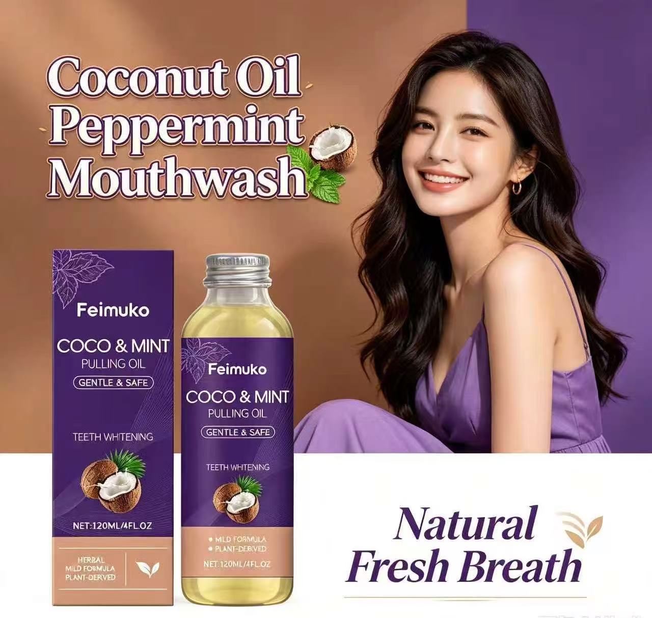 Kokosolie Pepermunt Mondwater  - Teeth Whitening With Coconut Oil recensie en prijs