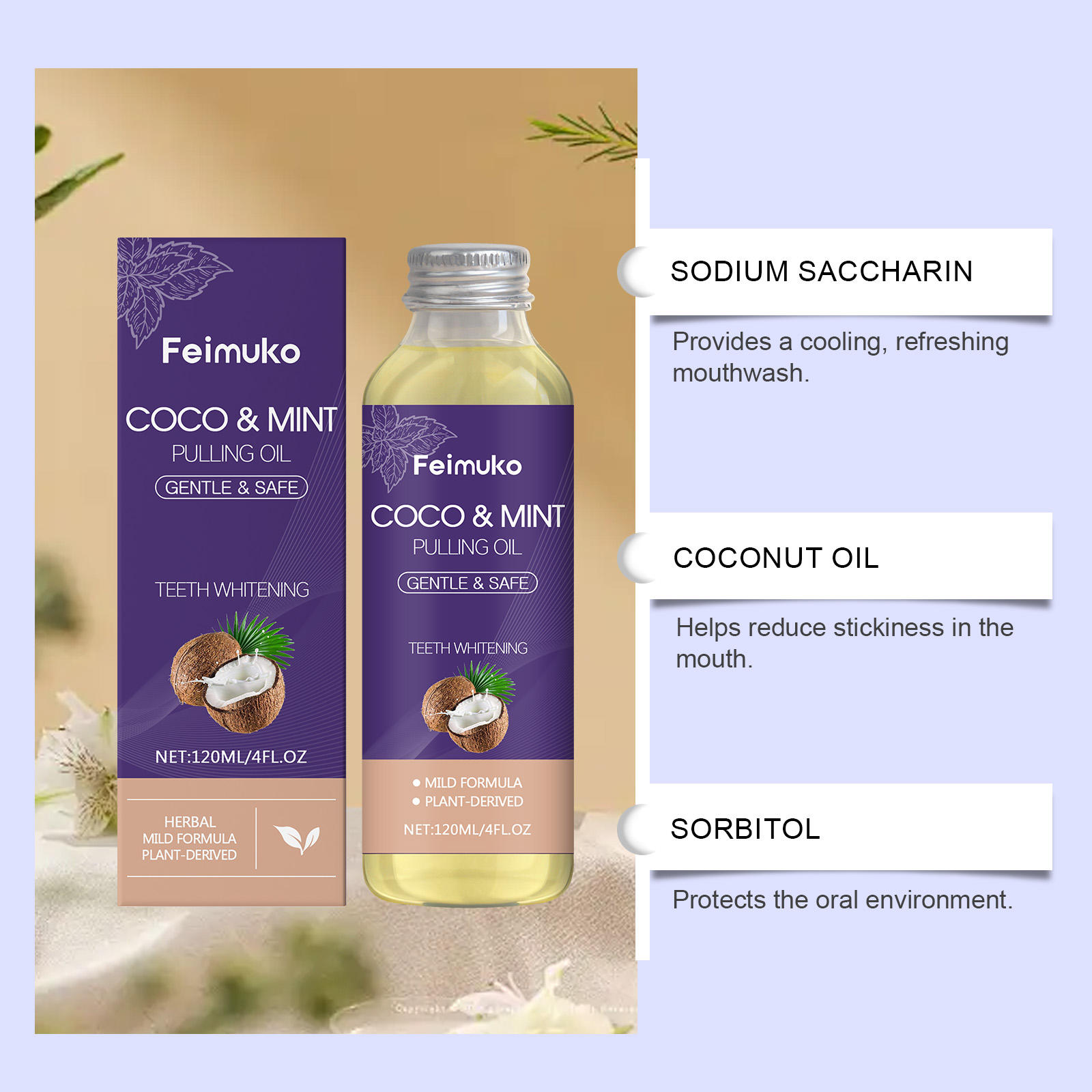 Kokosolie Pepermunt Mondwater  - Teeth Whitening With Coconut Oil recensie en prijs