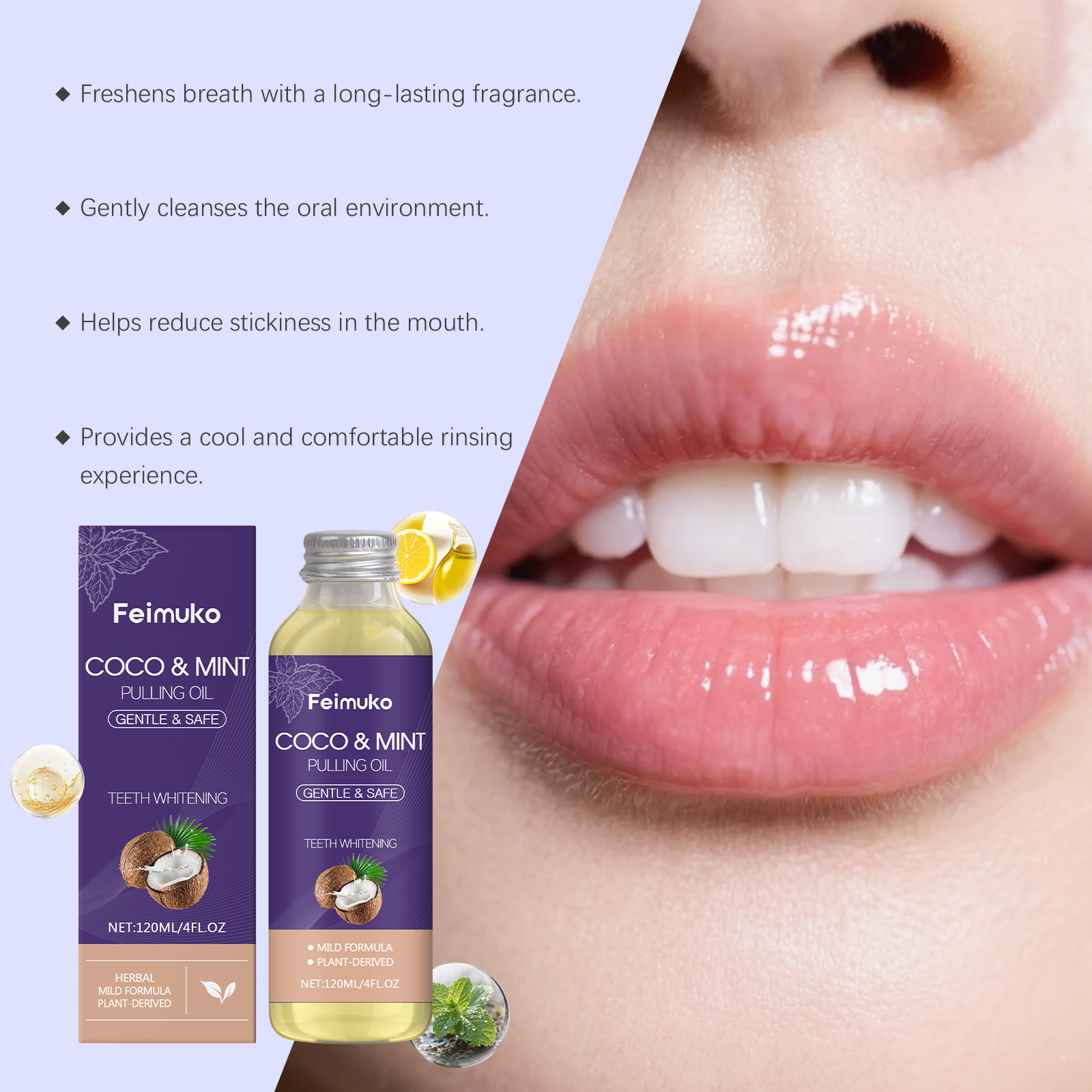 Kokosolie Pepermunt Mondwater  - Teeth Whitening With Coconut Oil recensie en prijs