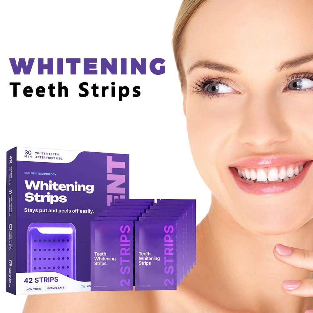 42 stuks paarse tandenbleekstr - Teeth Whitening Gel Refills recensie en prijs
