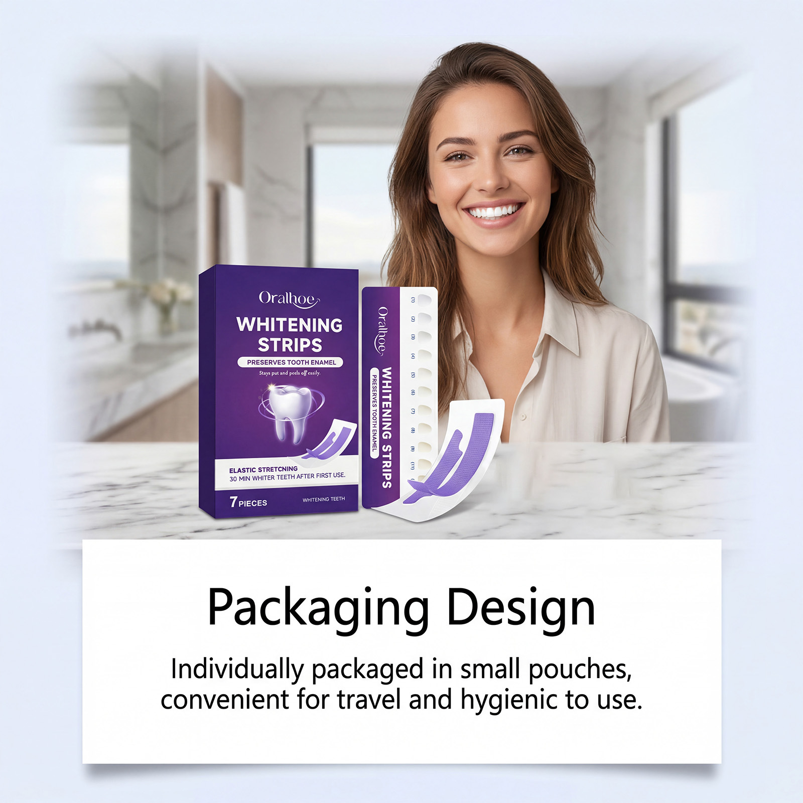 ORALHOE Veilige Tandbleekstrip - Teeth Whitening From Home recensie en prijs