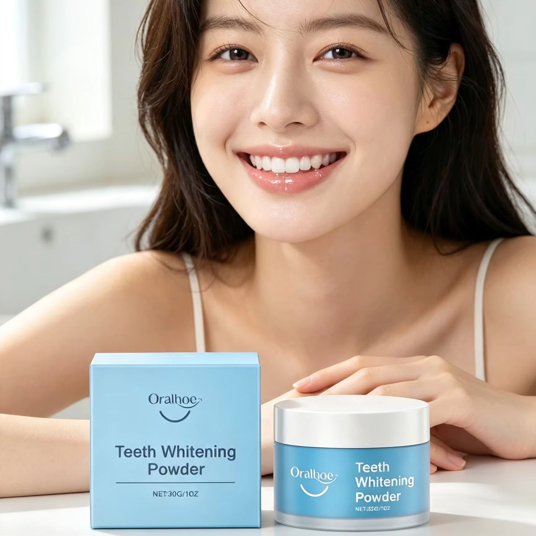 Oralhoe Tandpoeder voor het Po - Teeth Whitening Co recensie en prijs