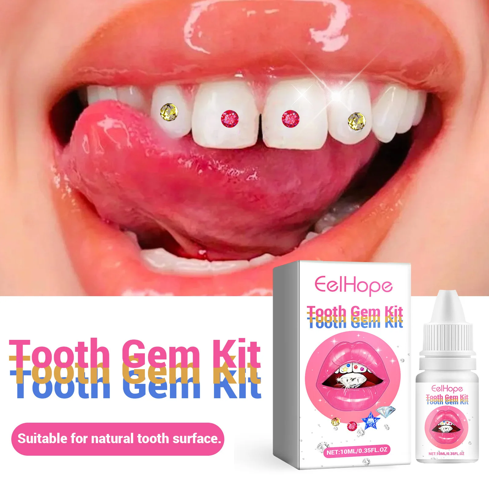 Tandjuwelen Kit DIY Transparan - Teeth Whitening Light Kit recensie en prijs