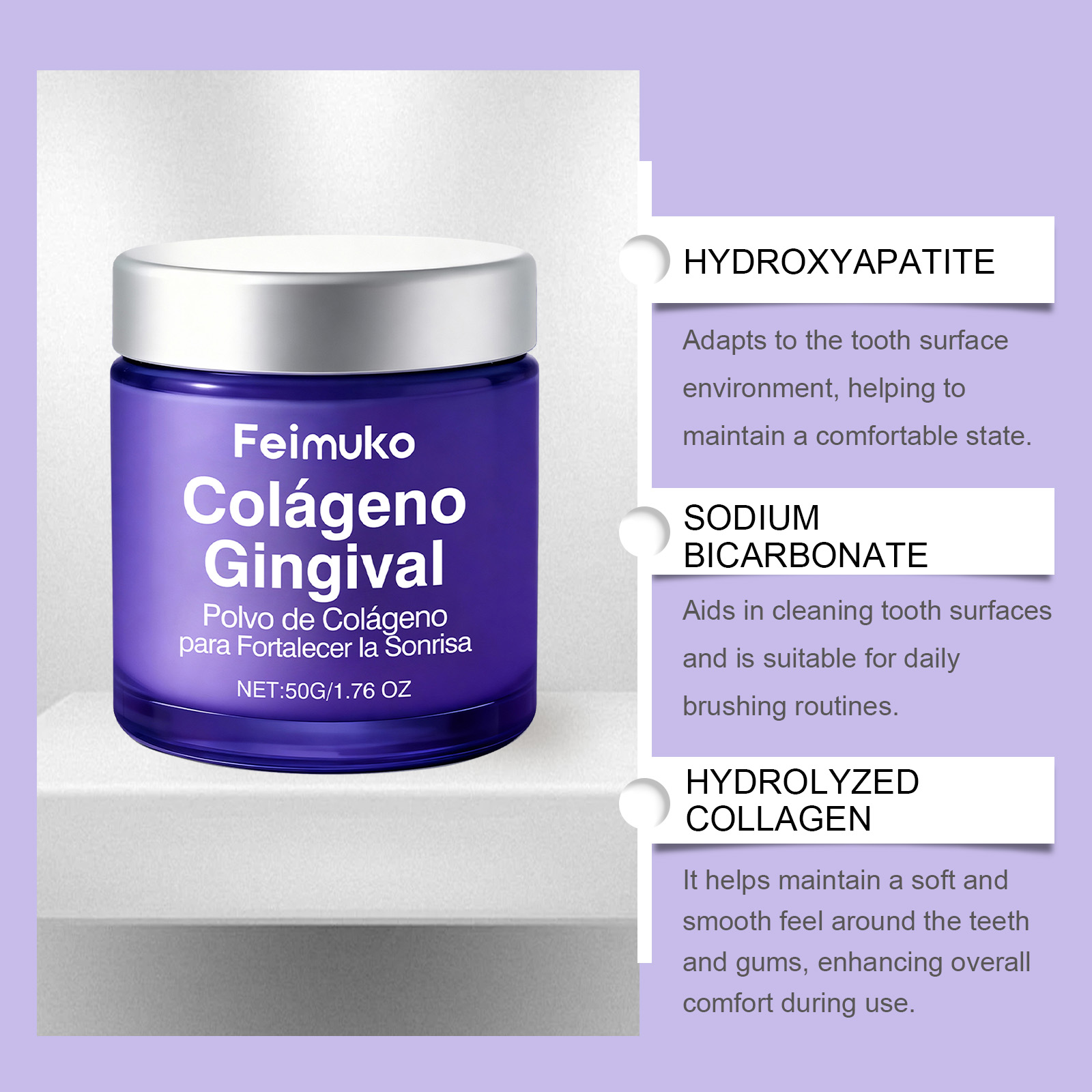 Collageen Tandbleekpoeder Zach - Teeth Whitening Co recensie en prijs