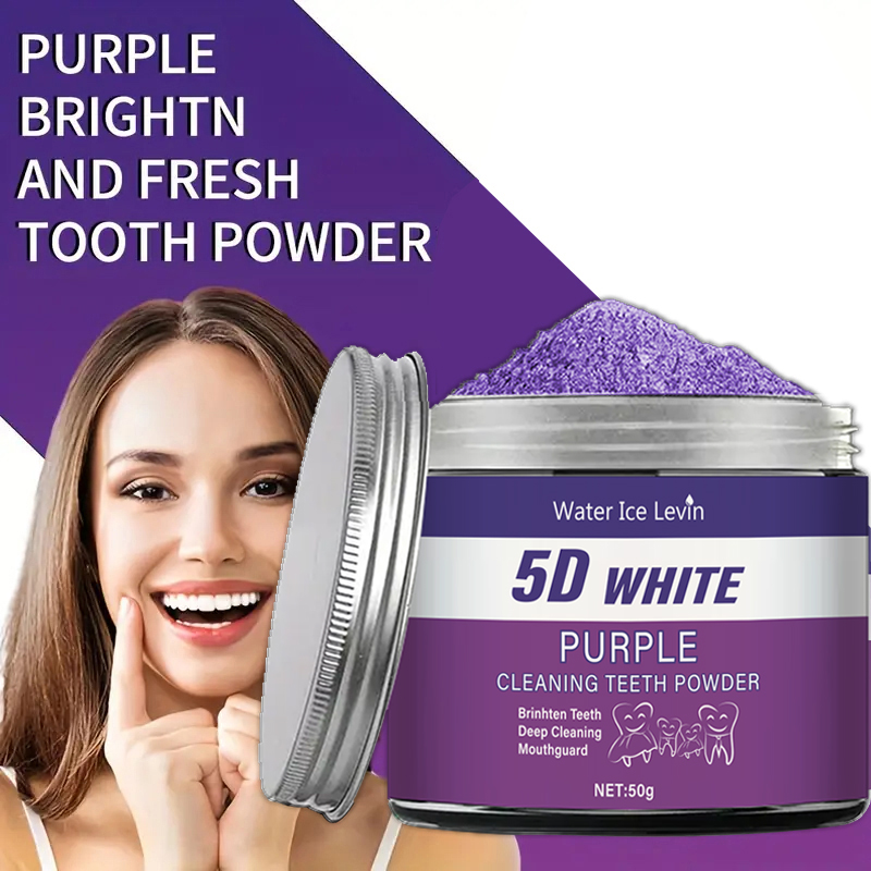 Paars tandenbleekpoeder, 50 g  - Teeth Whitening Co recensie en prijs
