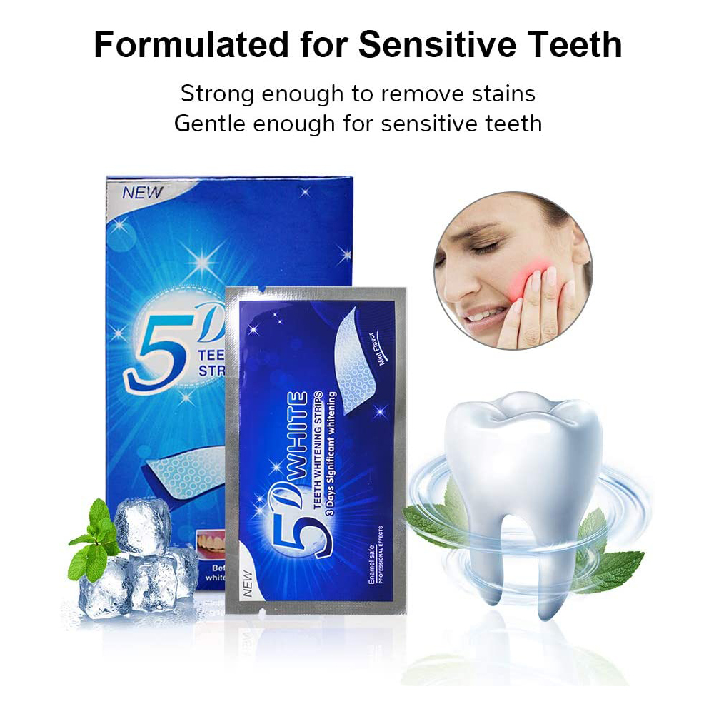 5D Witmakende Tandstrips, Whit - Teeth Whitening Gel Refills recensie en prijs