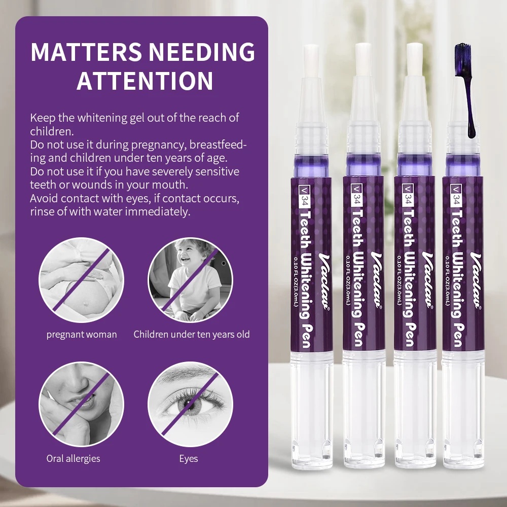 Vaclav V34 Paarse tandenbleekg - Teeth Whitening From Home recensie en prijs