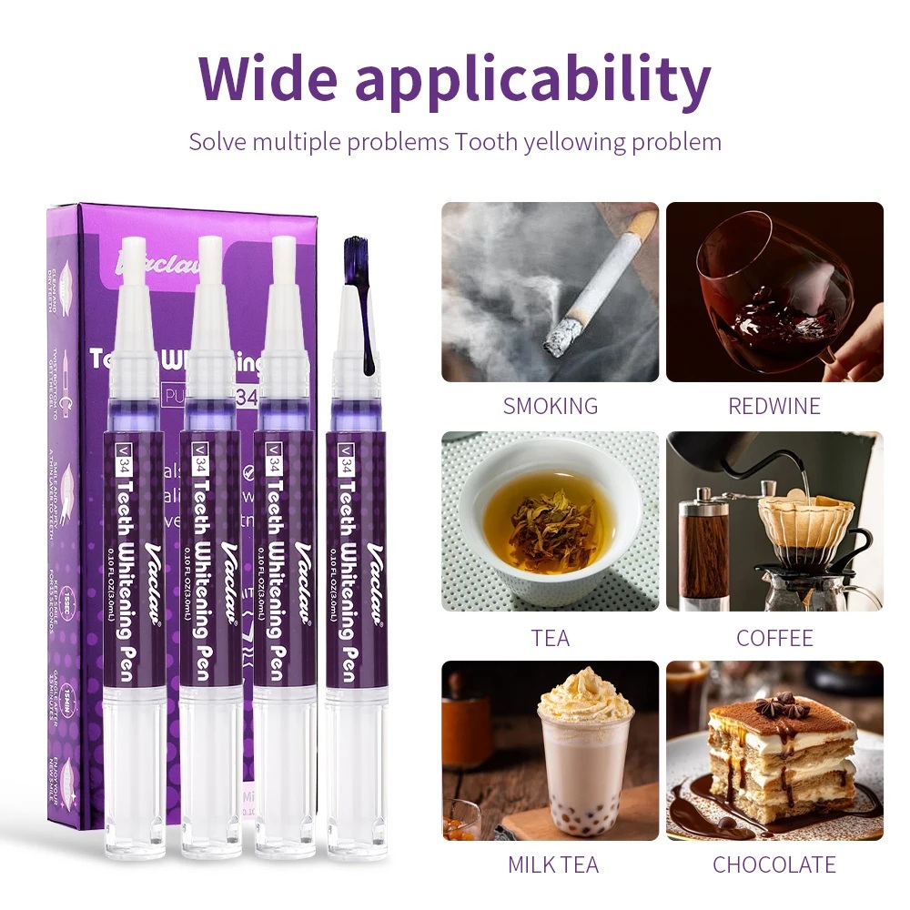 Vaclav V34 Paarse tandenbleekg - Teeth Whitening From Home recensie en prijs